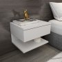 HANAH HOME Noćni ormarić Vivid White - slika 2