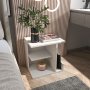 HANAH HOME Noćni ormarić Karamira White - slika 2