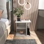 HANAH HOME Noćni ormarić Karamira White - slika 1