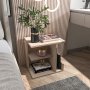 HANAH HOME Noćni ormarić Karamira Beige - slika 2