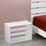 HANAH HOME Noćni ormarić Fuga Shiny White - slika 3
