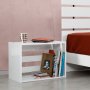 HANAH HOME Noćni ormarić Fuga Shiny White - slika 1