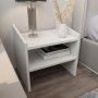 HANAH HOME Noćni ormarić Adin White - slika 2