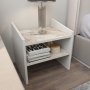 HANAH HOME Noćni ormarić Adin White Ephesus - slika 2