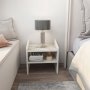 HANAH HOME Noćni ormarić Adin White Ephesus - slika 1