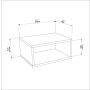 HANAH HOME Noćni ormarić Dora Beige - slika 5