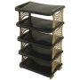 HANAH HOME Ormar za cipele Star Luxe Black - slika 3
