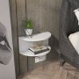 HANAH HOME Noćni ormarić Bella White - slika 2