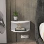 HANAH HOME Noćni ormarić Bella White - slika 1