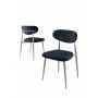 HANAH HOME Set stolica (6 komada) Vina Anthracite Chrome - slika 2