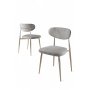 HANAH HOME Set stolica (6 komada) Vina Grey Chrome - slika 2