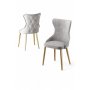 HANAH HOME Set stolica (6 komada) Alpa Grey Gold - slika 2