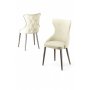 HANAH HOME Set stolica (6 komada) Alpa Cream Chrome - slika 2