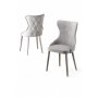 HANAH HOME Set stolica (6 komada) Alpa Grey Chrome - slika 2
