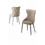 HANAH HOME Set stolica (6 komada) Alpa Cappuccino Chrome - slika 2