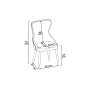 HANAH HOME Set stolica (6 komada) Alpa Cappuccino Chrome - slika 3