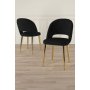 HANAH HOME Set stolica (6 komada) Pane Black Gold - slika 1