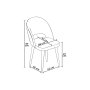 HANAH HOME Set stolica (6 komada) Pane Grey Gold - slika 3