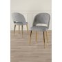 HANAH HOME Set stolica (6 komada) Pane Grey Gold - slika 1