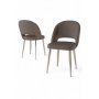 HANAH HOME Set stolica (6 komada) Pane Cappuccino Chrome - slika 2