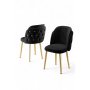 HANAH HOME Set stolica (6 komada) Axle Black Gold - slika 2