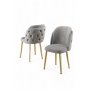 HANAH HOME Set stolica (6 komada) Axle Grey Gold - slika 2