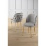 HANAH HOME Set stolica (6 komada) Axle Grey Gold - slika 1