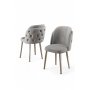 HANAH HOME Set stolica (6 komada) Axle Grey Chrome - slika 2