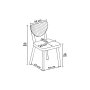 HANAH HOME Set stolica (6 komada) Arfe Cream White - slika 3
