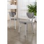 HANAH HOME Set stolica (6 komada) Arfe Grey White - slika 1