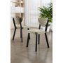 HANAH HOME Set stolica (6 komada) Arfe Cream Black - slika 1