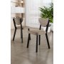 HANAH HOME Set stolica (6 komada) Arfe Cappuccino Black - slika 1