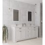 HANAH HOME Komplet nameštaja za kupatilo (3 komada) Yellowstone 72 White - slika 3