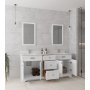 HANAH HOME Komplet nameštaja za kupatilo (3 komada) Yellowstone 72 White - slika 4