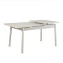 HANAH HOME Produžni trpezarijski sto i klupa (3 komada) Santiago 1053 White Anthracite - slika 4