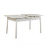 HANAH HOME Produžni trpezarijski sto i klupa (3 komada) Santiago 1053 White Anthracite - slika 5