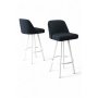 HANAH HOME Set barskih stolica (6 komada) Atex Anthracite White - slika 2