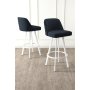HANAH HOME Set barskih stolica (6 komada) Atex Anthracite White - slika 1