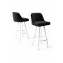 HANAH HOME Set barskih stolica (6 komada) Atex Black White - slika 2