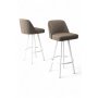 HANAH HOME Set barskih stolica (6 komada) Atex Cappuccino White - slika 2