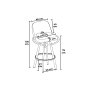 HANAH HOME Set barskih stolica (6 komada) Atex Cappuccino Black - slika 3