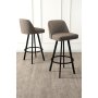 HANAH HOME Set barskih stolica (6 komada) Atex Cappuccino Black - slika 1