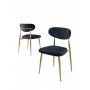 HANAH HOME Set stolica (4 komada) Vina Anthracite Gold - slika 2