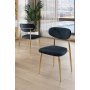 HANAH HOME Set stolica (4 komada) Vina Anthracite Gold - slika 1
