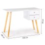 ModernHome Radni sto sa dve fioke LUX 1 - slika 2