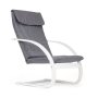 ModernHome Stolica za ljuljanje white charo - slika 2
