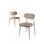HANAH HOME Set stolica (4 komada) Vina Cappuccino Chrome - slika 2