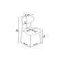 HANAH HOME Set stolica (4 komada) Vina Cappuccino Chrome - slika 3