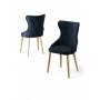 HANAH HOME Set stolica (4 komada) Alpa Anthracite Gold - slika 2