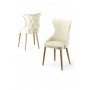 HANAH HOME Set stolica (4 komada) Alpa Cream Gold - slika 2